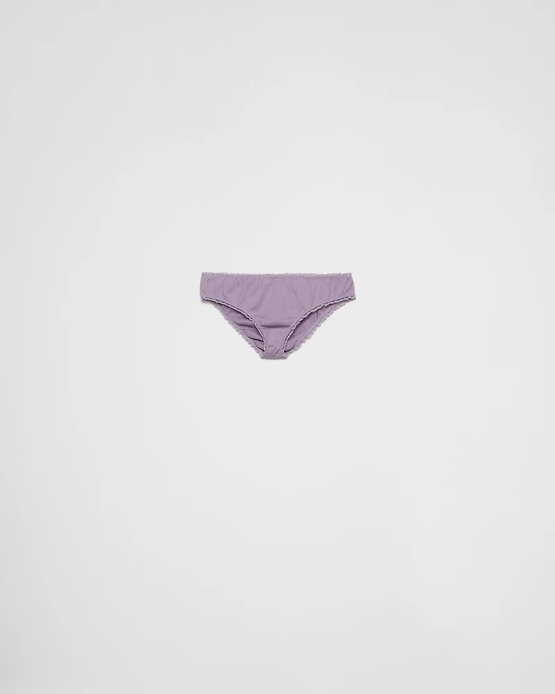 Ribbed cotton panty