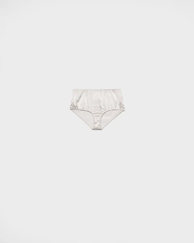 Vintage-look satin briefs