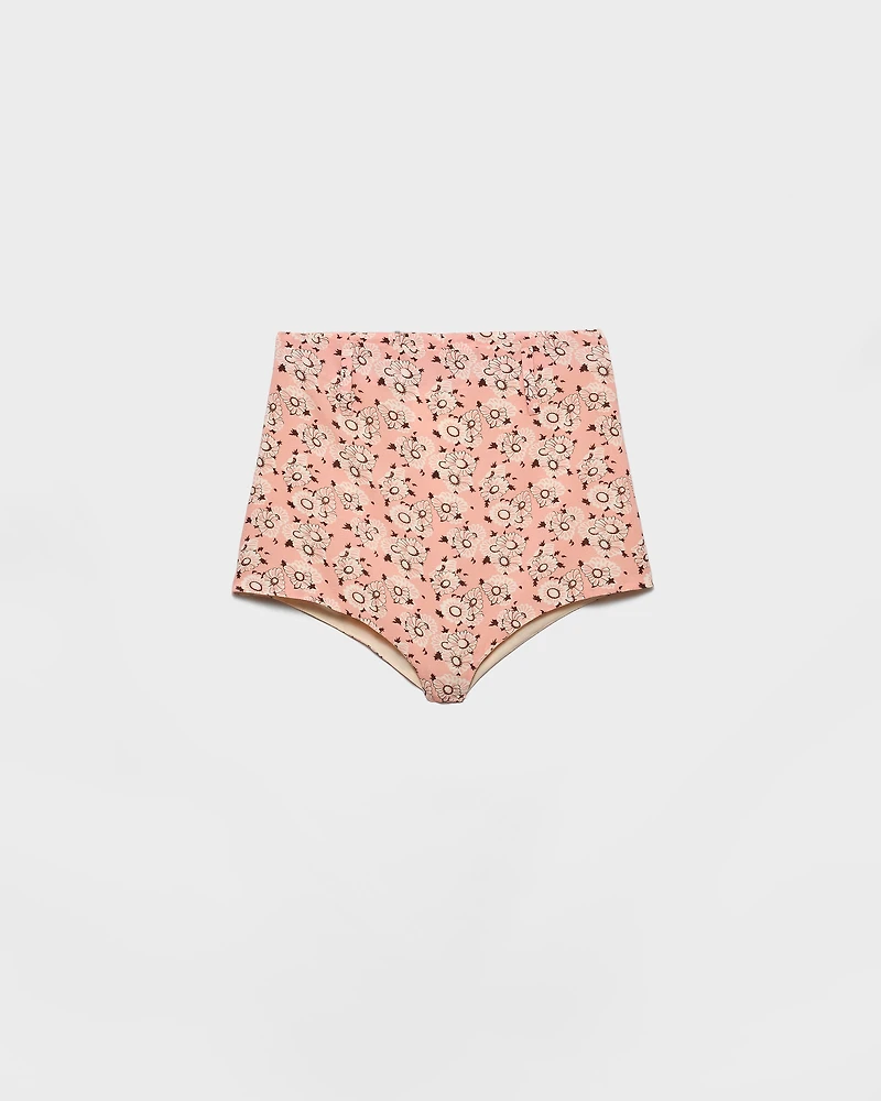 Floral print georgette brief