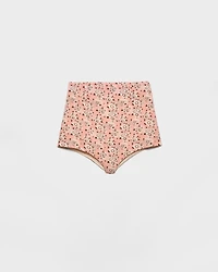 Floral print georgette brief