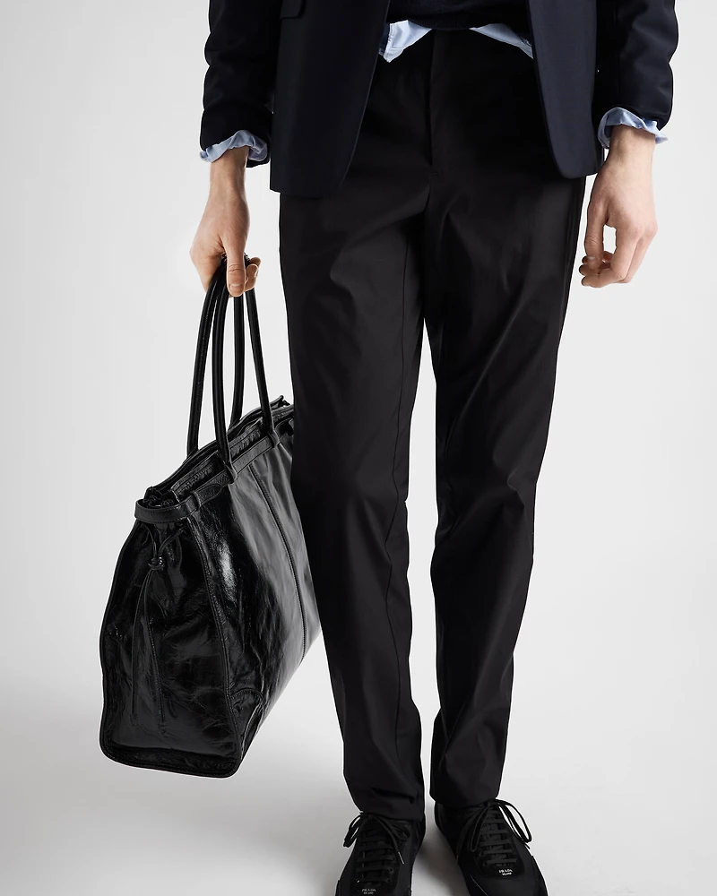 Stretch poplin pants