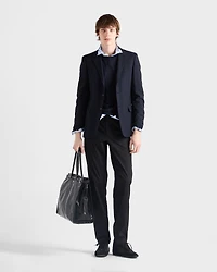 Stretch poplin pants