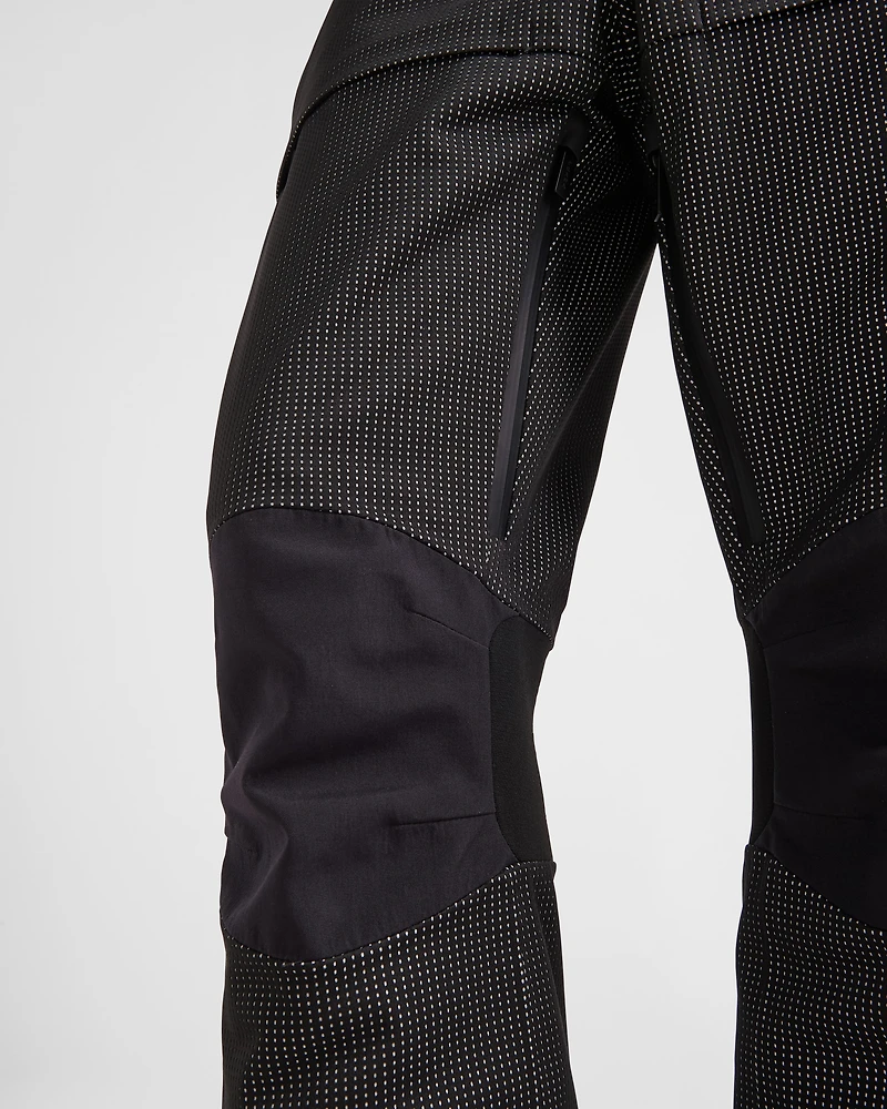 Reflective fabric ski pants