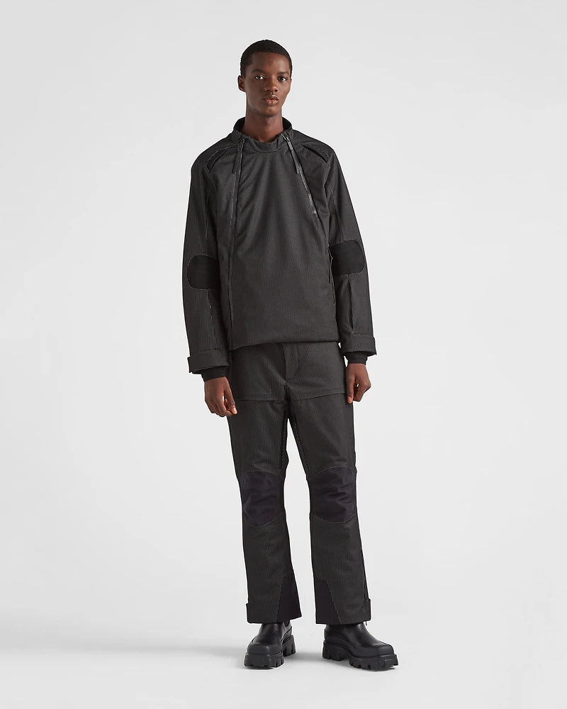 Reflective fabric ski pants