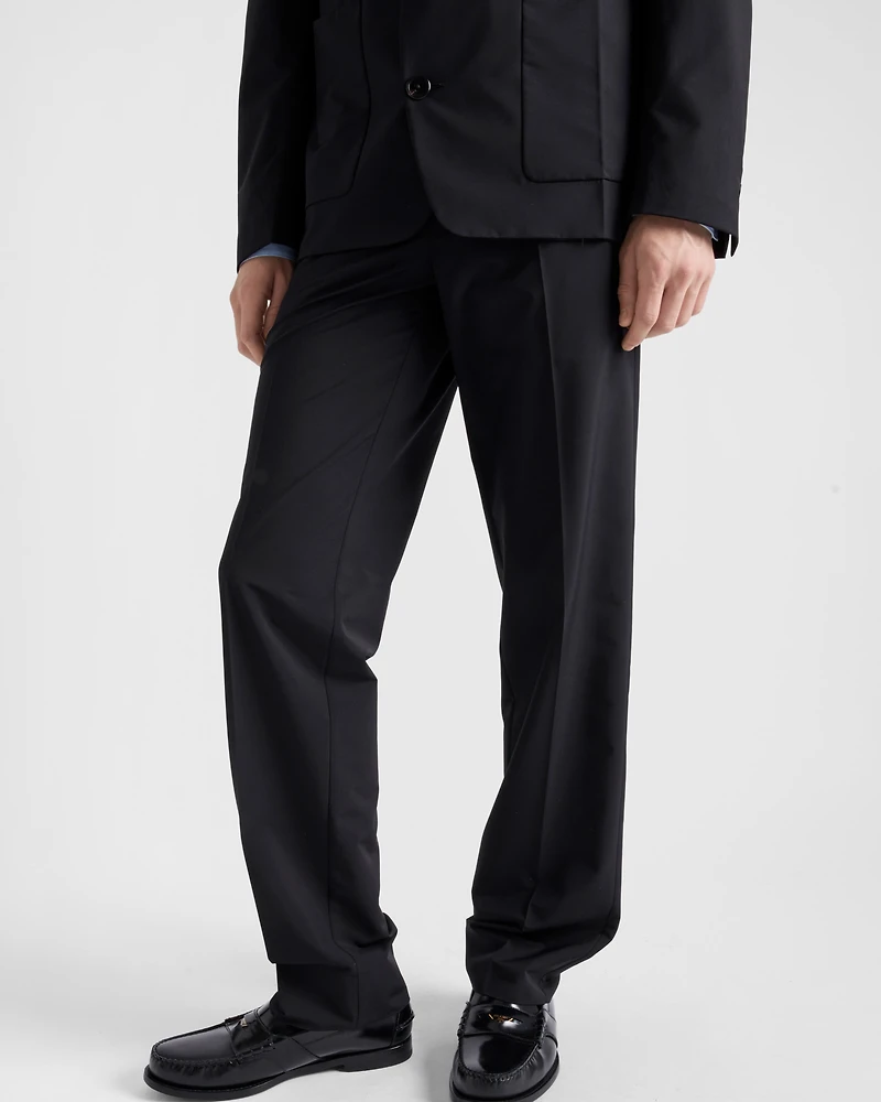 Wool blend pants