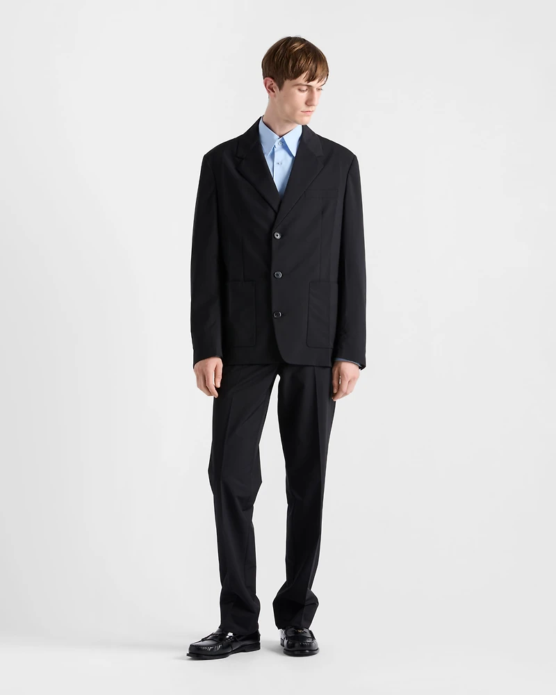 Wool blend pants
