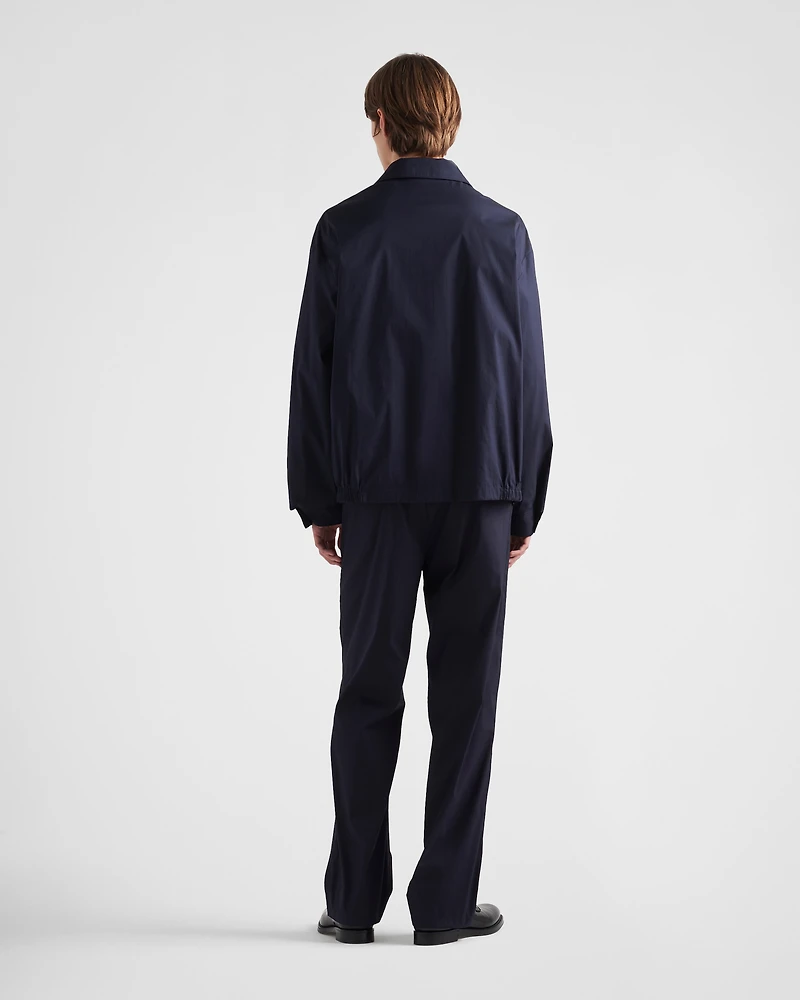 Stretch poplin pants