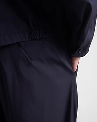 Stretch poplin pants
