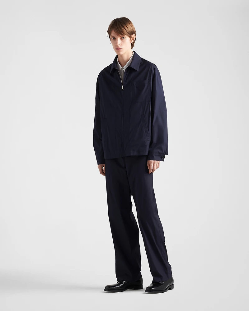 Stretch poplin pants