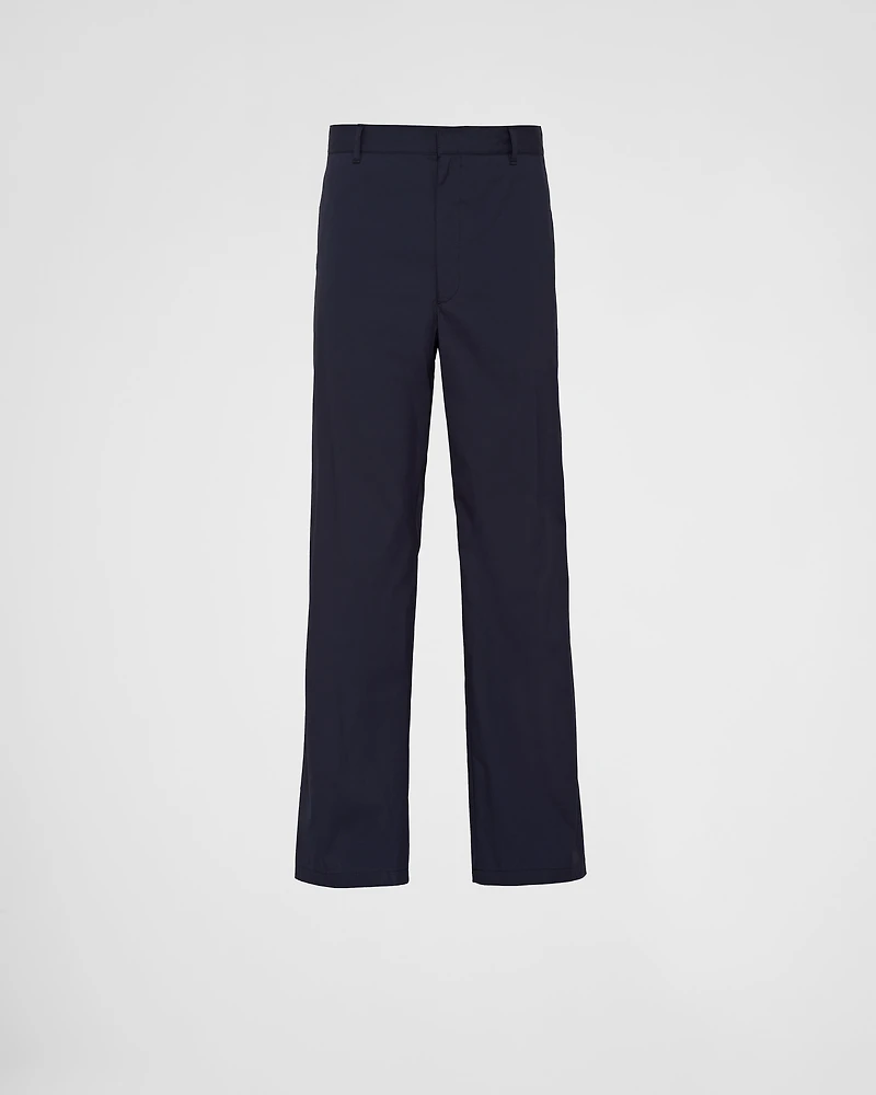 Stretch poplin pants