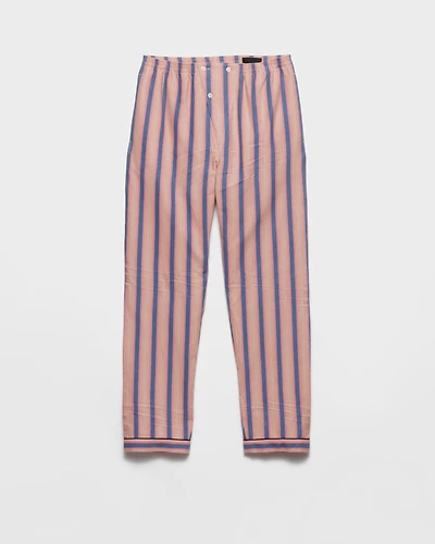 Striped cotton pants
