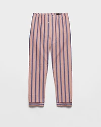 Striped cotton pants