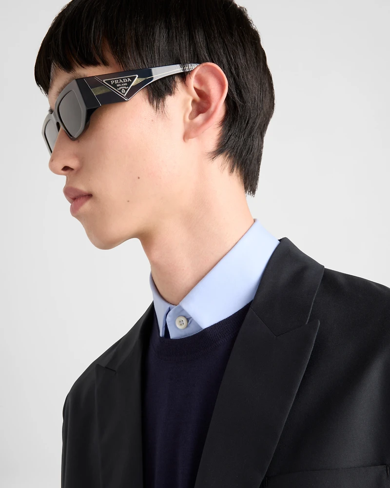 Sunglasses with the triangle logo