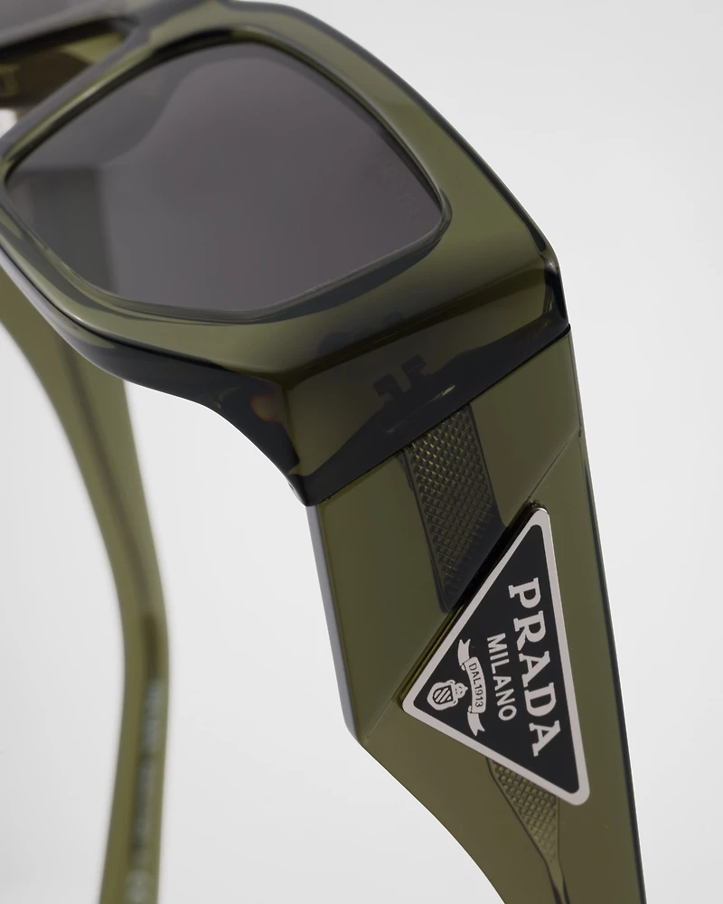 Sunglasses with the triangle logo