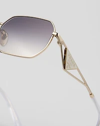 Sunglasses with Prada triangle logo