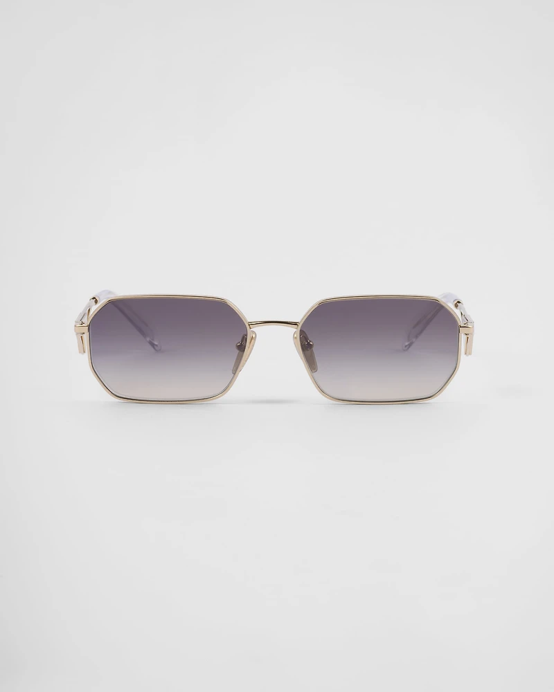 Sunglasses with Prada triangle logo