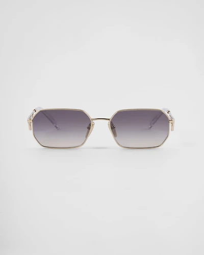 Sunglasses with Prada triangle logo
