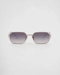 Sunglasses with Prada triangle logo