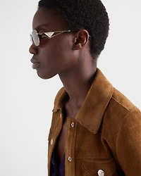 Sunglasses with Prada triangle logo