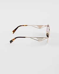 Sunglasses with Prada triangle logo