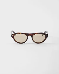 Prada sunglasses with the iconic metal plaque