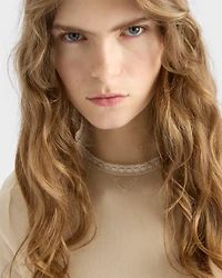Cotton tulle T-shirt