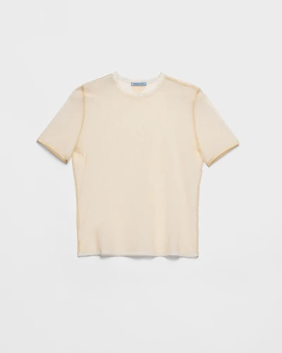 Cotton tulle T-shirt