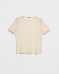 Cotton tulle T-shirt