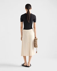 Short-sleeved stretch fabric T-shirt
