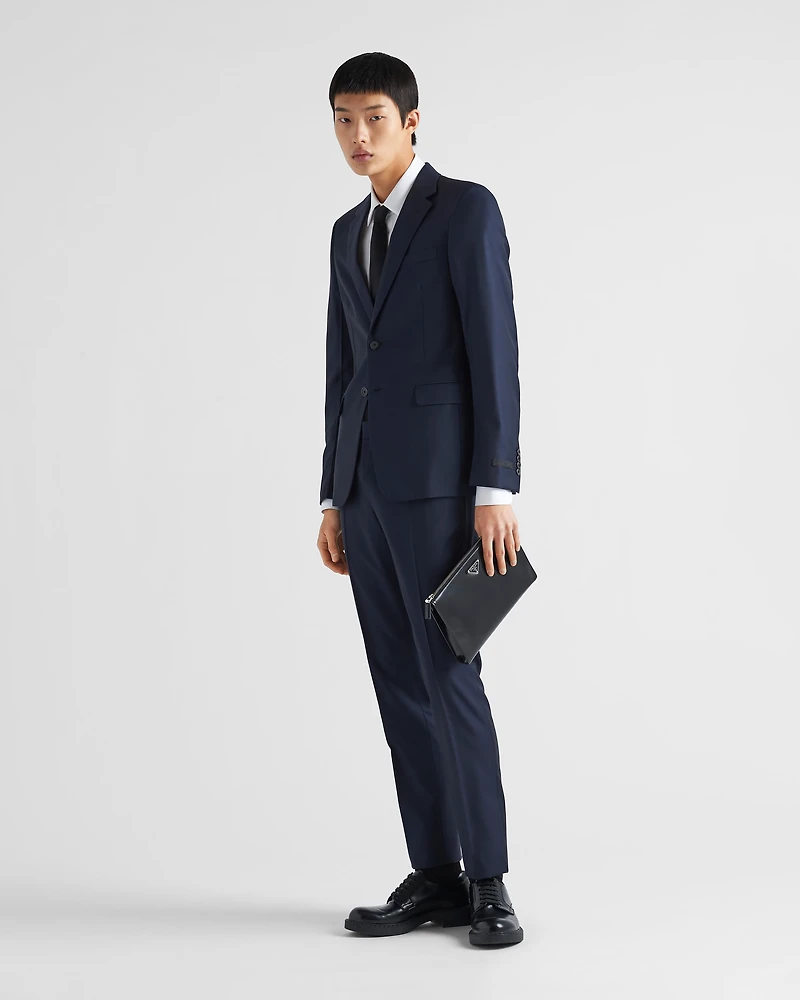 Single-breasted wool suit