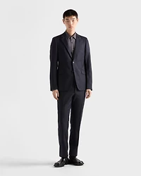 Single-breasted cashmere and wool suit