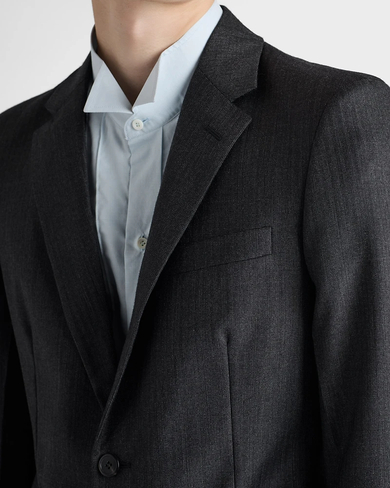 Single-breasted wool and cashmere suit