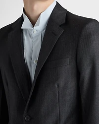 Single-breasted wool and cashmere suit