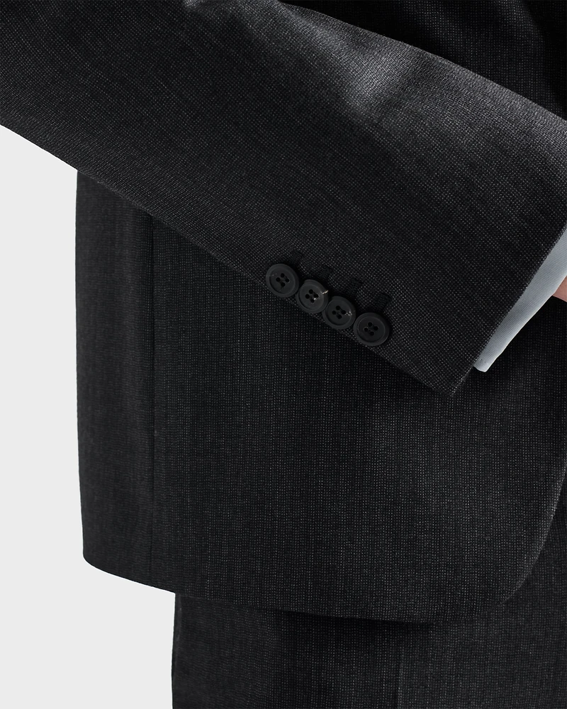 Single-breasted wool and cashmere suit