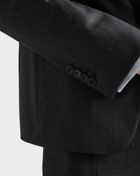 Single-breasted wool and cashmere suit