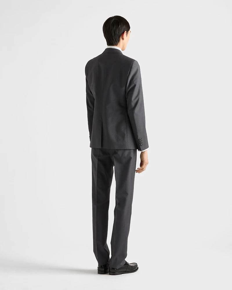 Wool and mohair single-breasted suit