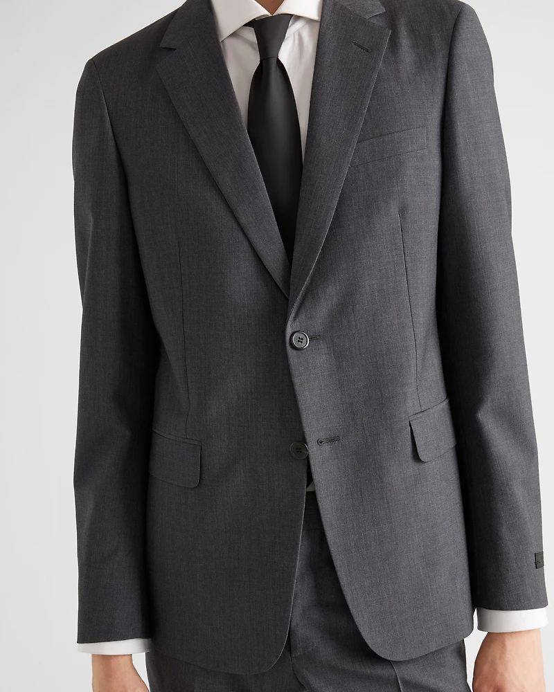 Wool and mohair single-breasted suit