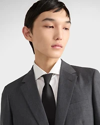 Wool and mohair single-breasted suit