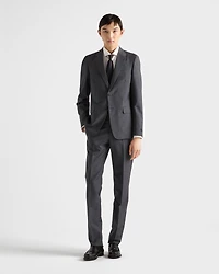 Wool and mohair single-breasted suit