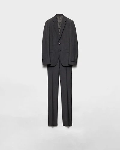 Wool and mohair single-breasted suit