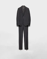 Wool and mohair single-breasted suit