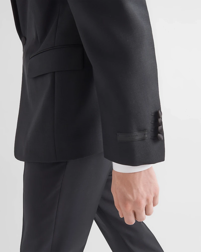 Single-breasted wool and mohair tuxedo