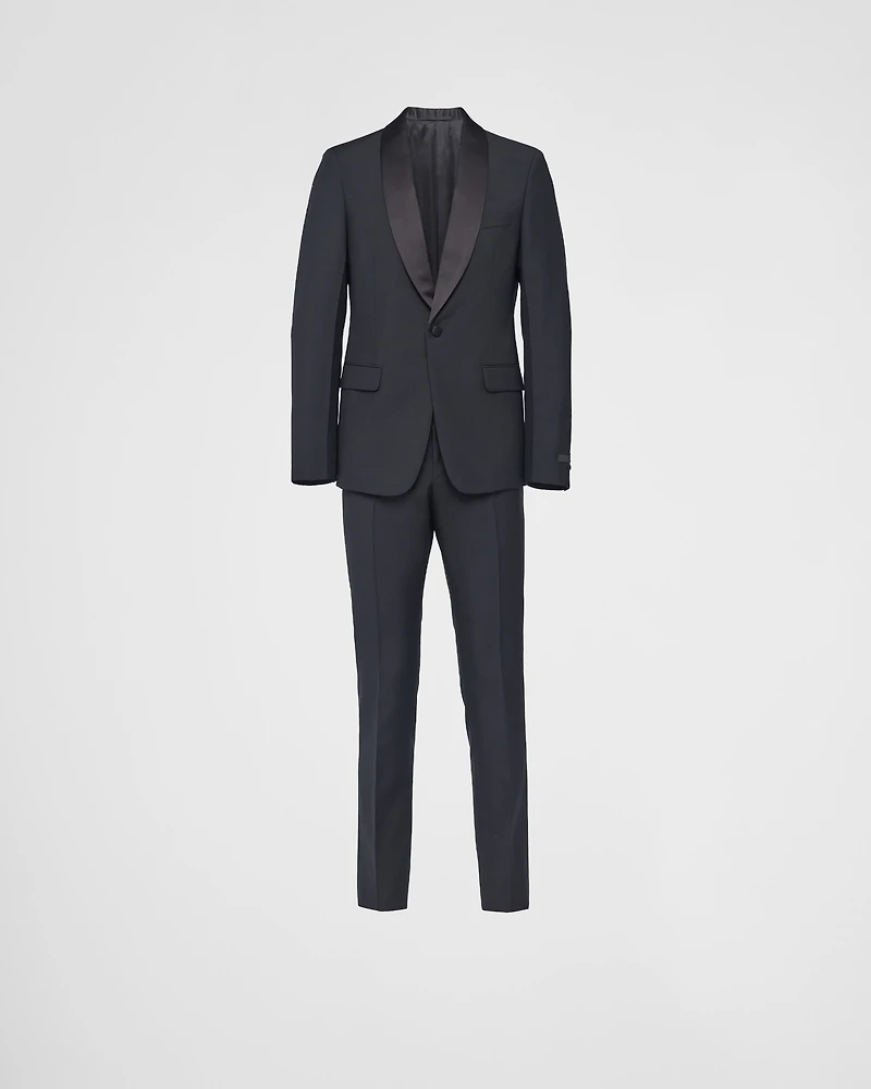 Single-breasted wool and mohair tuxedo