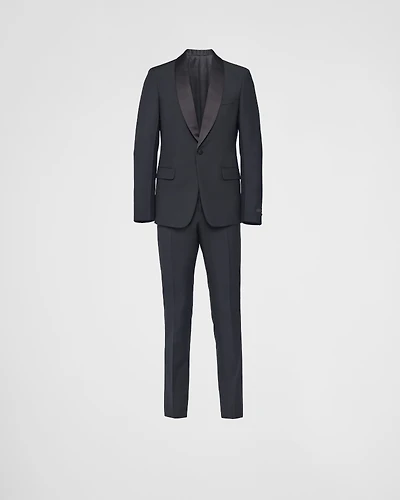 Single-breasted wool and mohair tuxedo