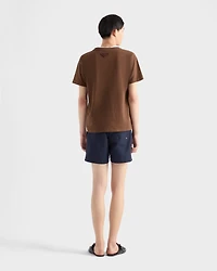 Technical fabric swim trunks