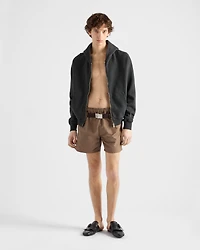 Technical fabric swim trunks