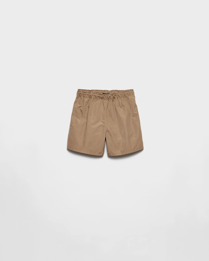 Technical fabric swim trunks