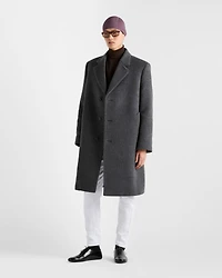 Single-breasted wool coat