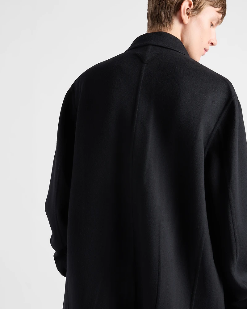 Double cashmere overcoat
