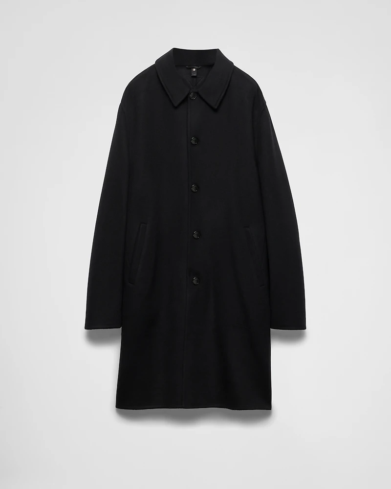 Double cashmere overcoat